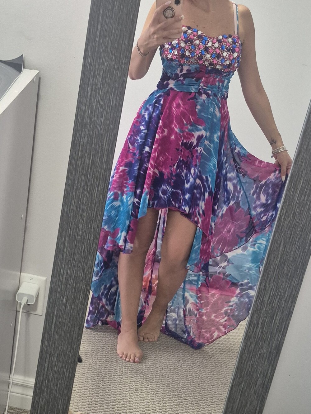 Prom Dresses by Deb Vibrant Pink & Purple Dress